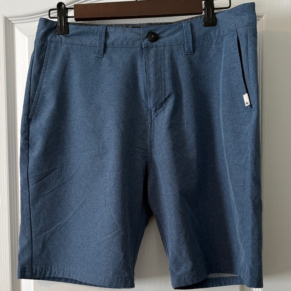 Quiksilver Men's Classic Blue Flat Front Shorts